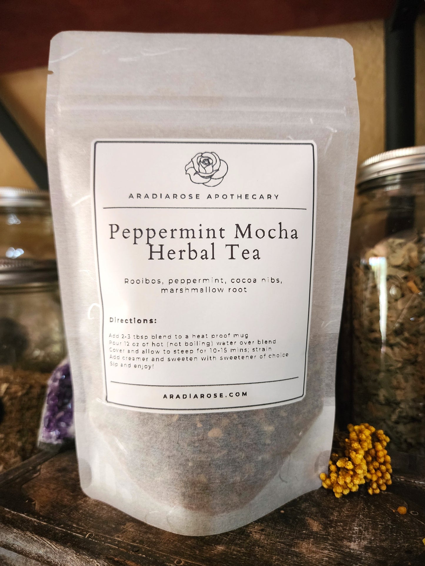 Peppermint Mocha Herbal Tea blend