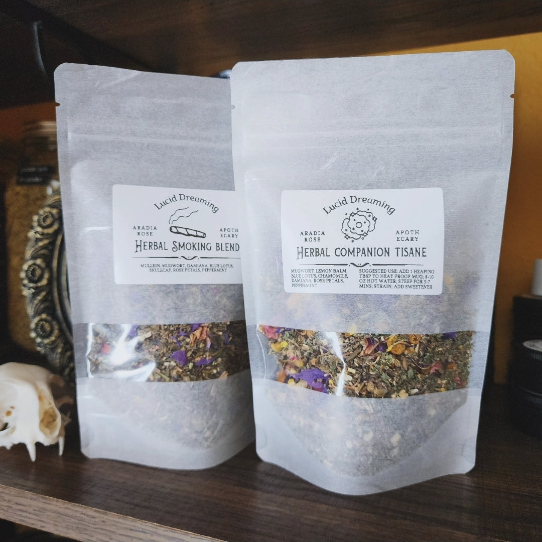 Lucid Dreams Herbal Smoking Blend & Companion Tisane Bundle