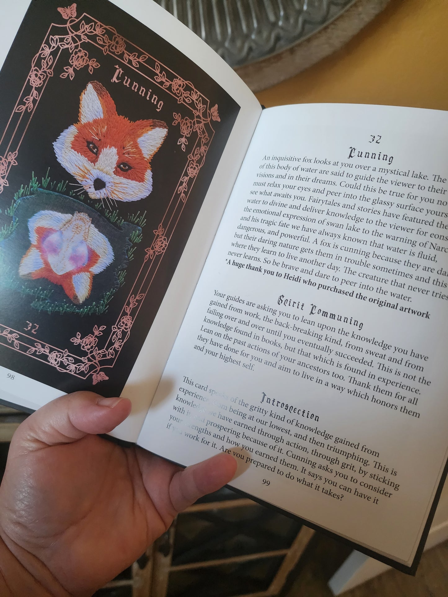 The Embroidered Forest Oracle Deck + Guide Book (pre-owned)