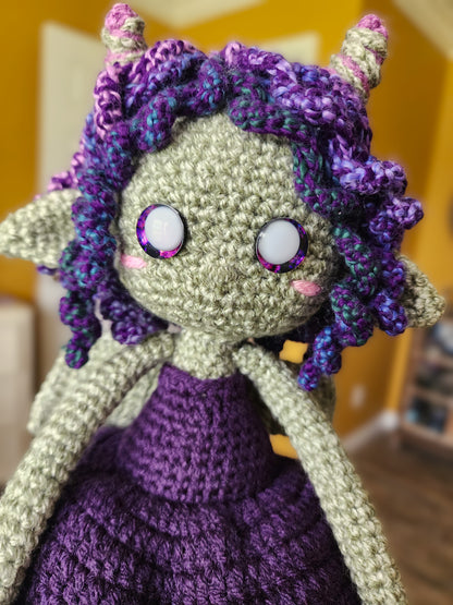 Lilith inspired handmade crochet doll