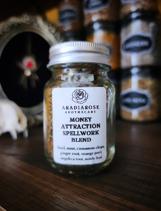 Money Attraction Spellwork Blend - Candle Magick