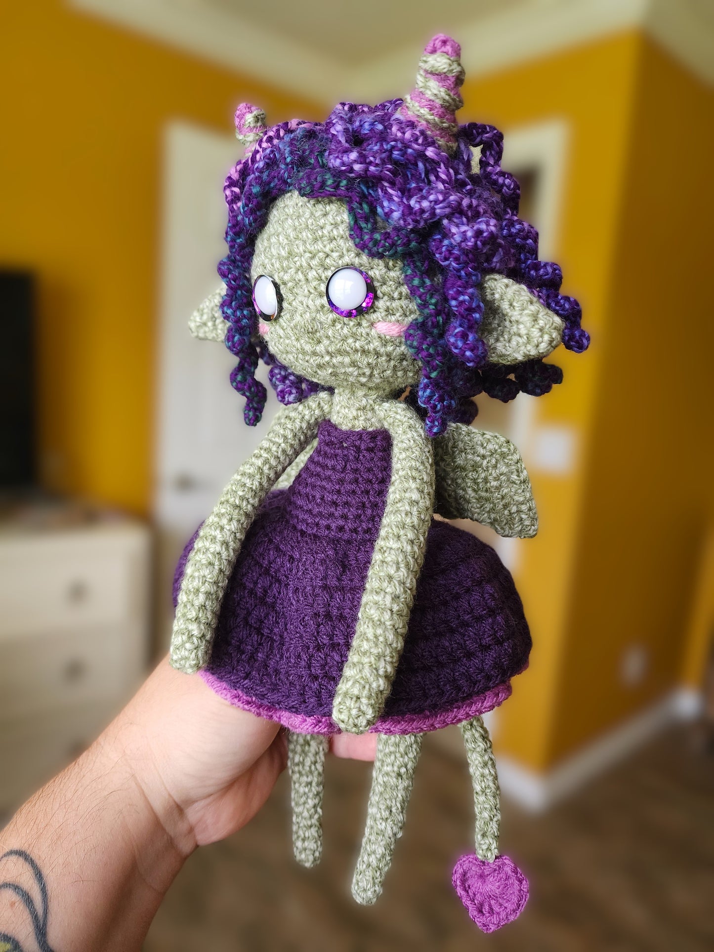 Lilith inspired handmade crochet doll