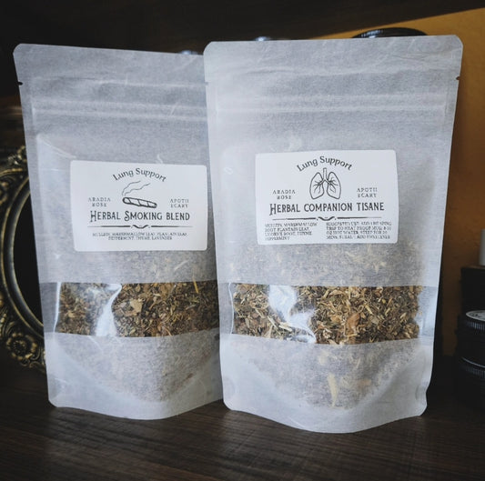 Lung Support Herbal Smoking Blend & Companion Tisane Bundle