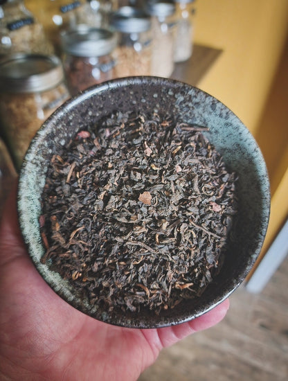 Pu-erh Hazelberry Tea (iced)